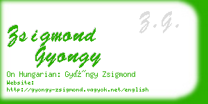 zsigmond gyongy business card